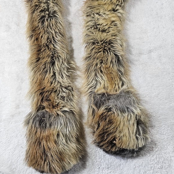 spirithoods lion faux fur collectable scarf hood rare los angeles made unisex - Picture 4 of 8